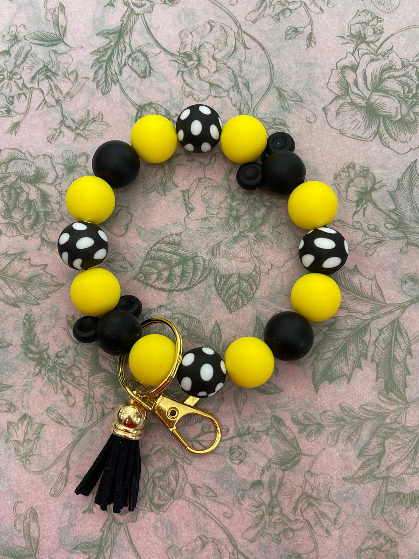 Mickey Black Wristlet