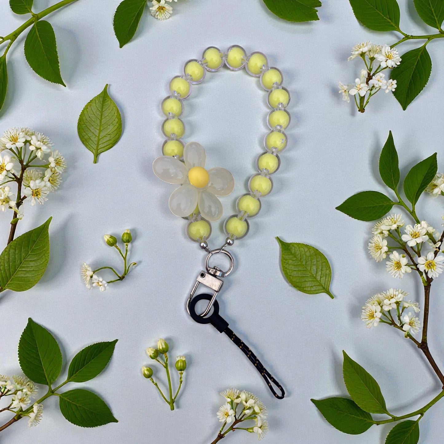 Yellow Phone Wristlet