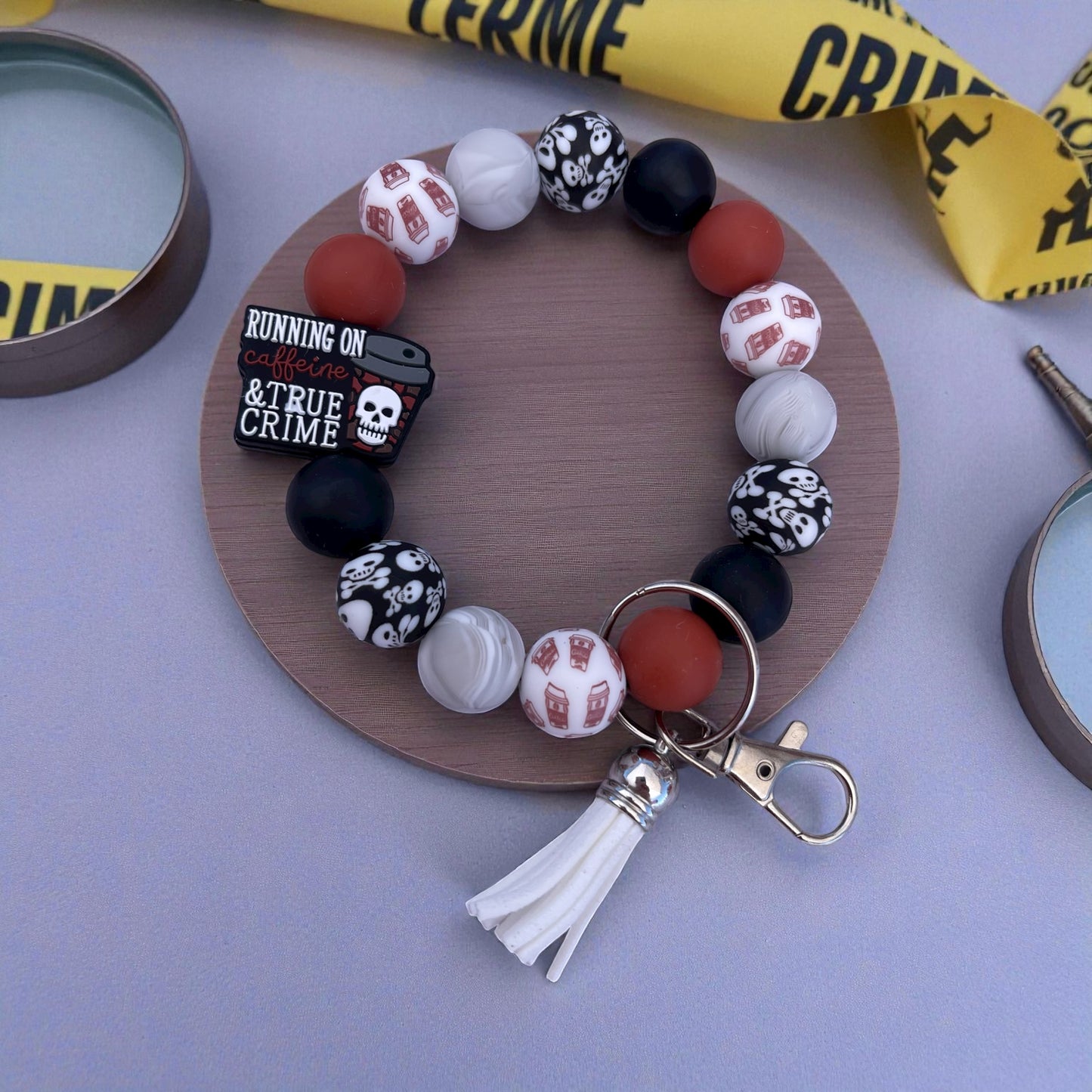 Crime & Caffeine Wristlet