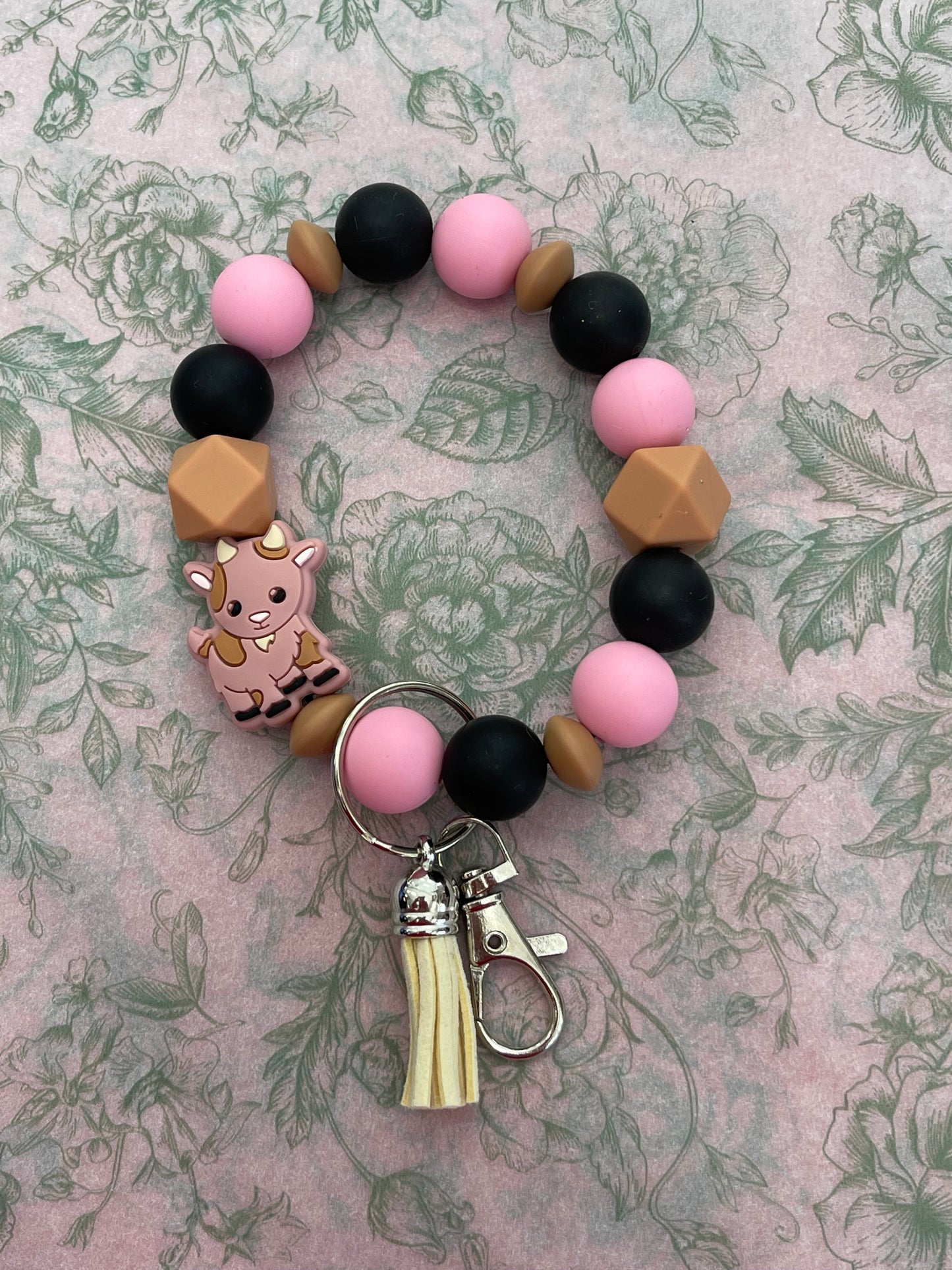 Pink Goat Wristlet