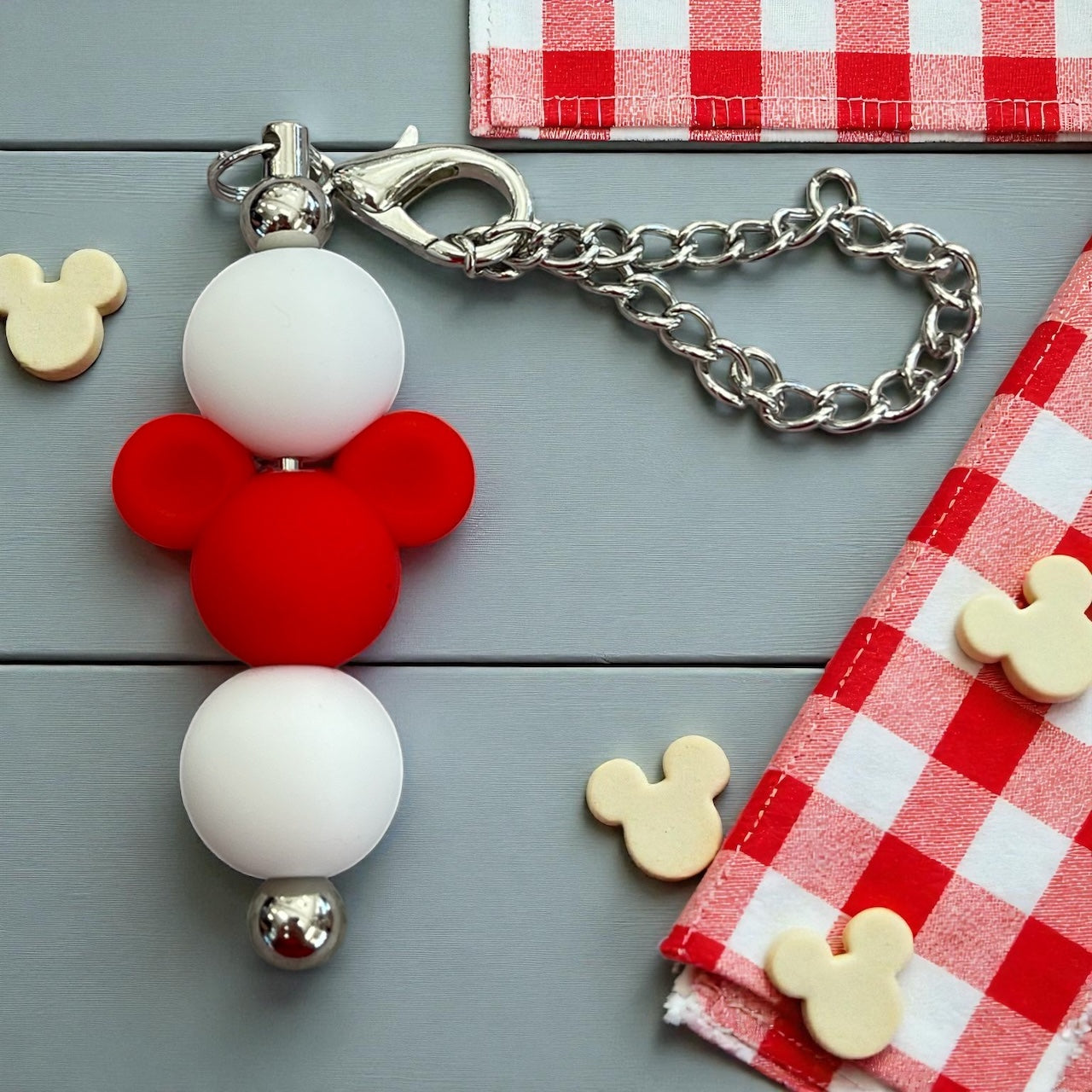 Mickey Red Charm Chain