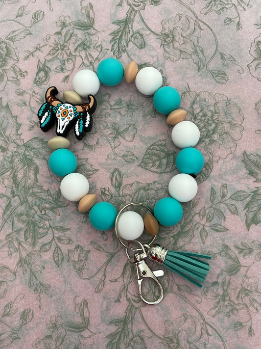 Cow Skull Wristlet