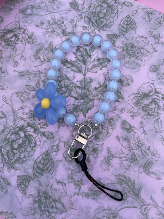 Blue Phone Wristlet