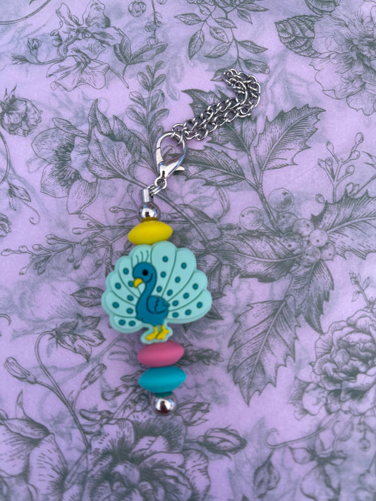 Peacock Charm Chain