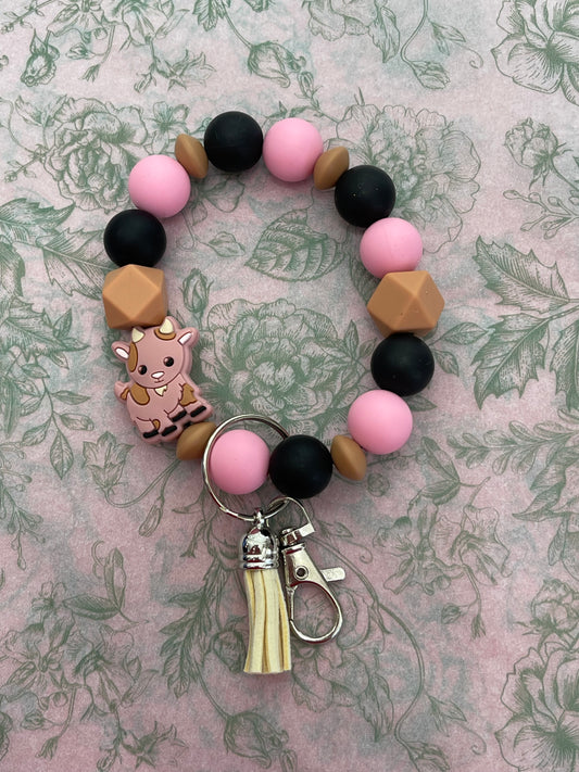 Pink Goat Wristlet