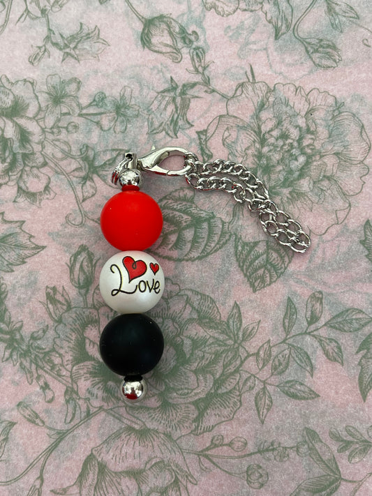 Love Red Charm Chain