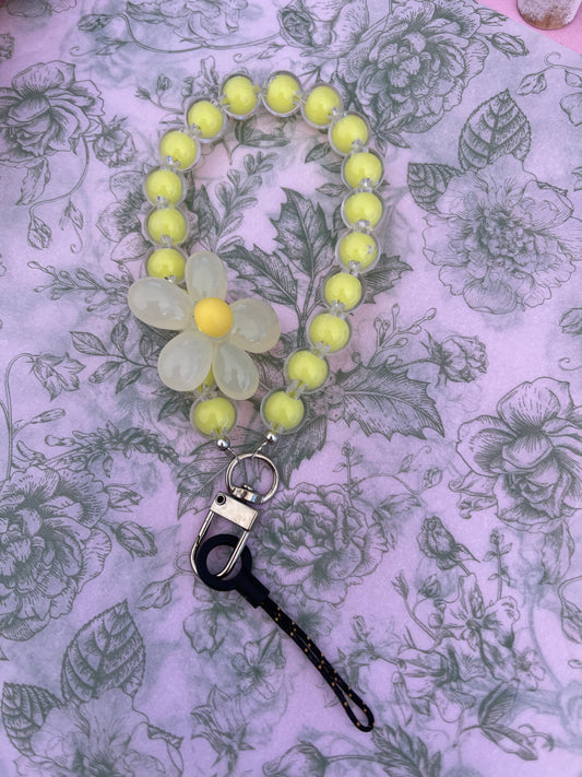 Yellow Phone Wristlet