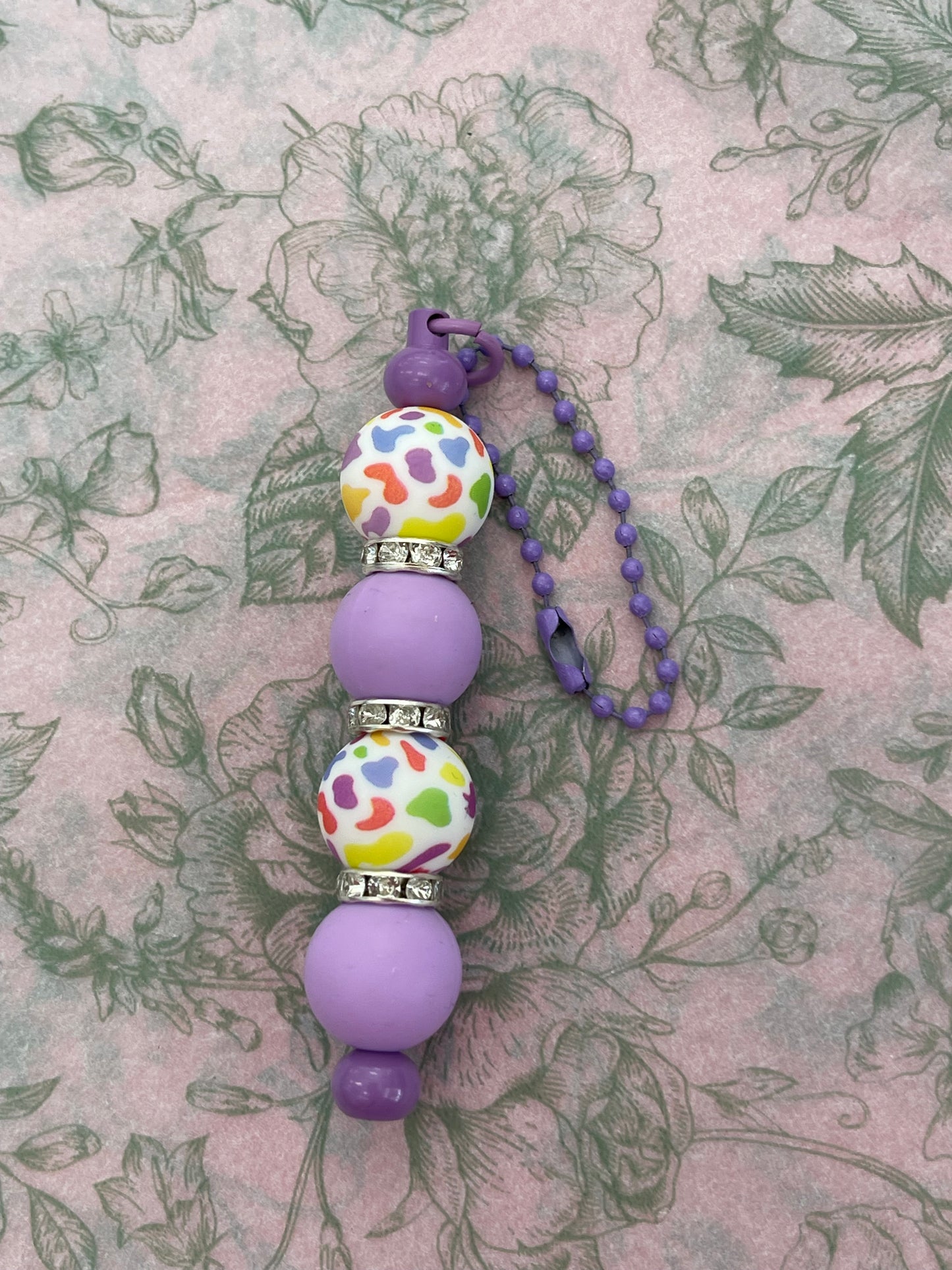 Rainbow Animal Print Charm Chain