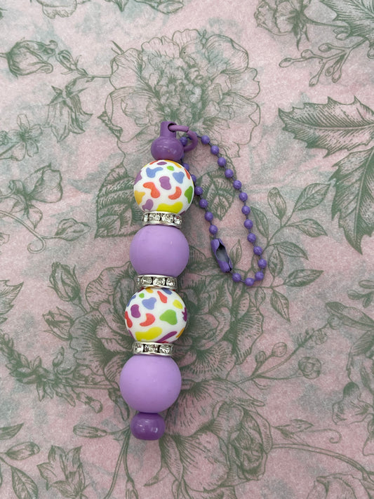 Rainbow Animal Print Charm Chain