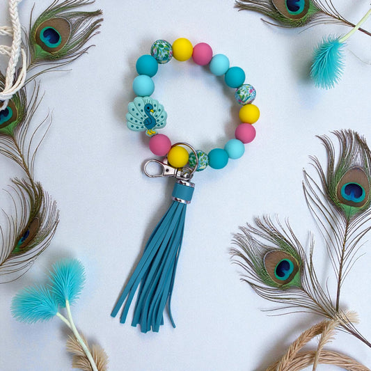 Peacock Wristlet